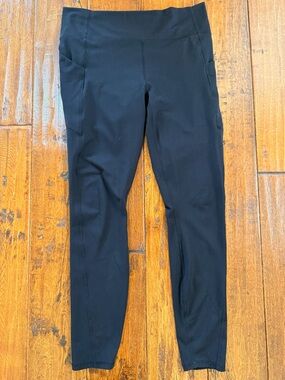 Fabletics Black High-Waist Leggings with Side Pockets (Tall)